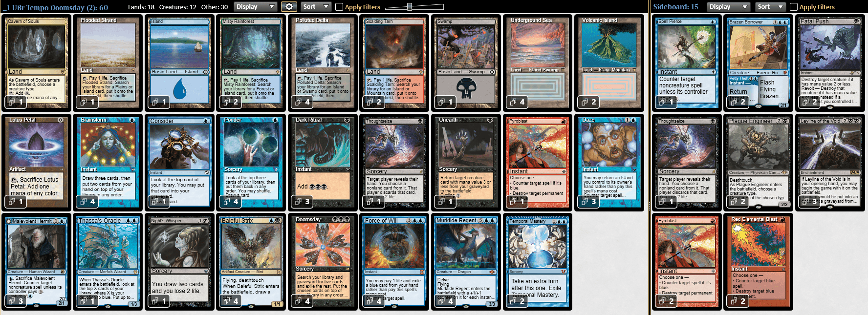 Maxtortion's Grixis Tempo Doomsday