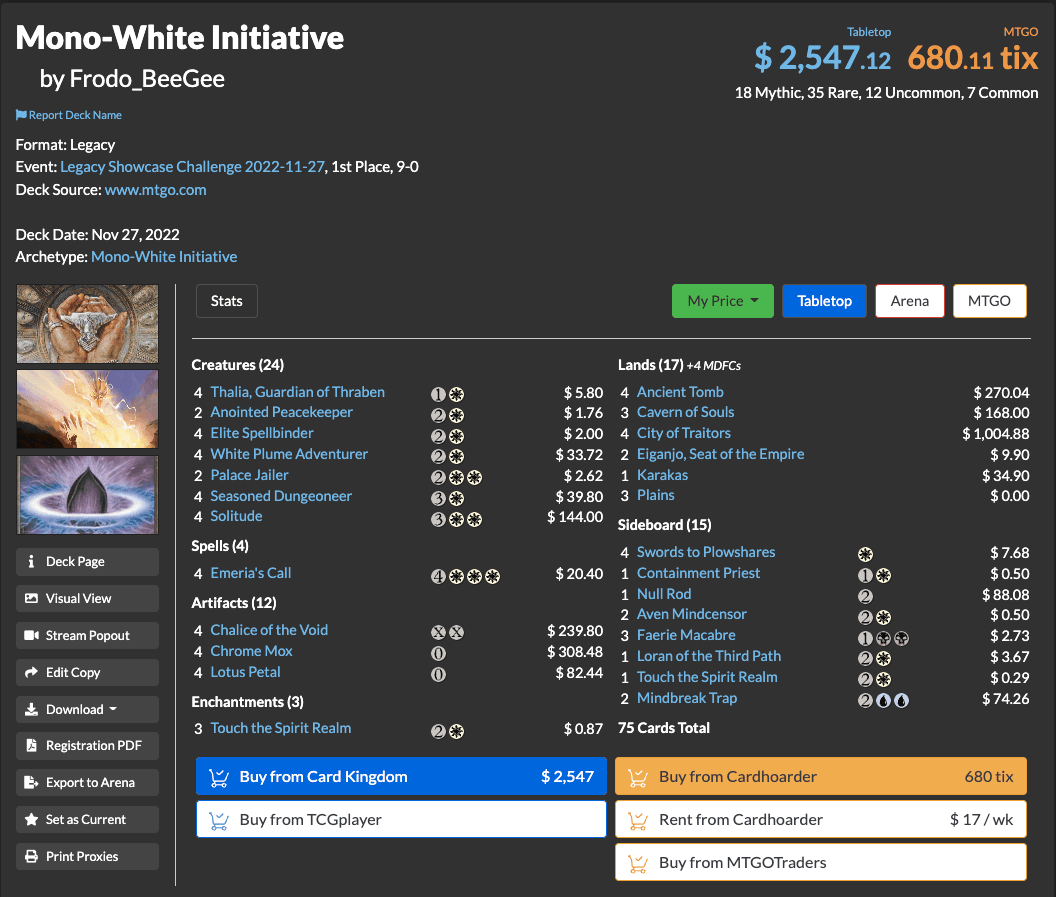 Mono-White Initiative by Frodo_BeeGee